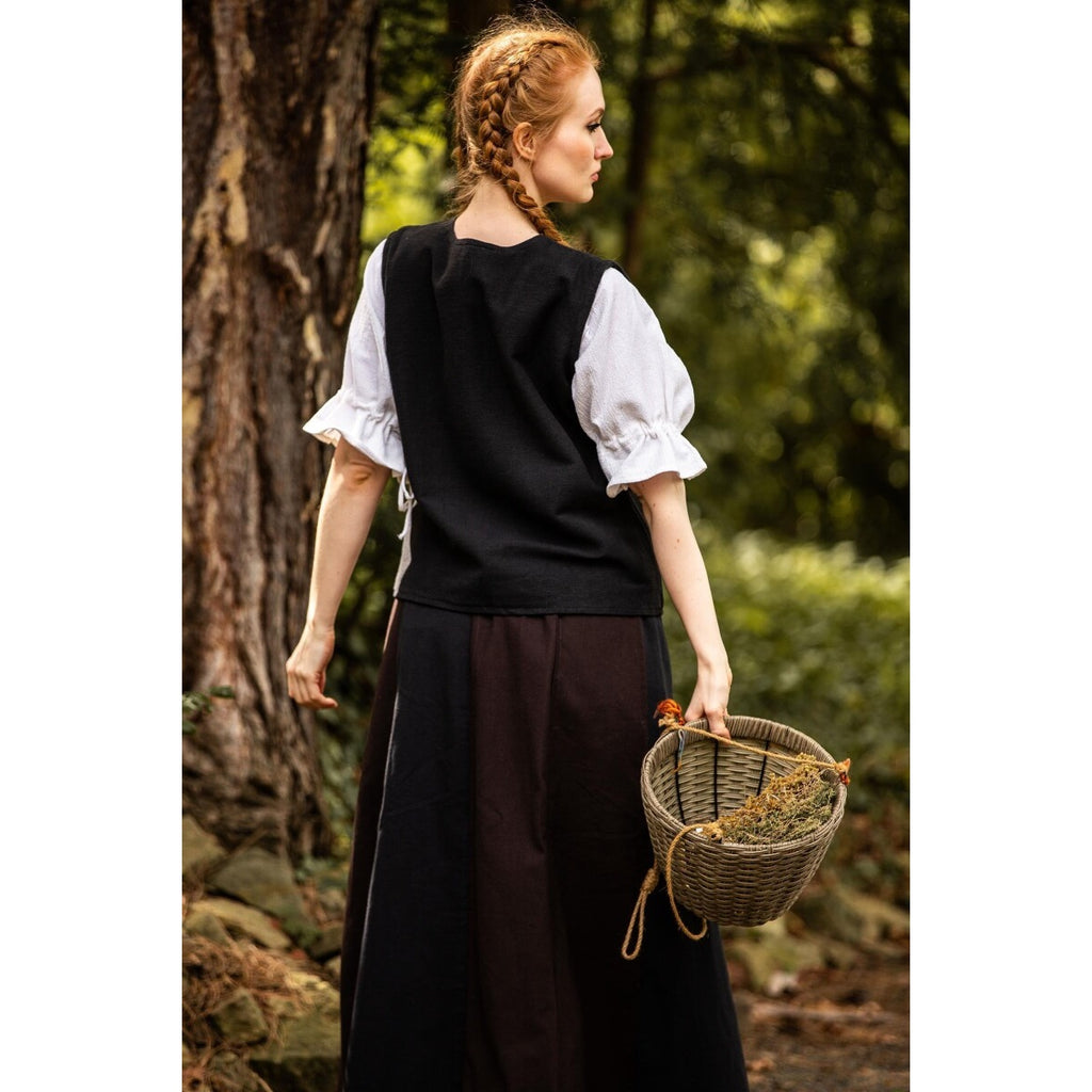 Immagine del prodotto Gilet medievale in cotone Franziska nero