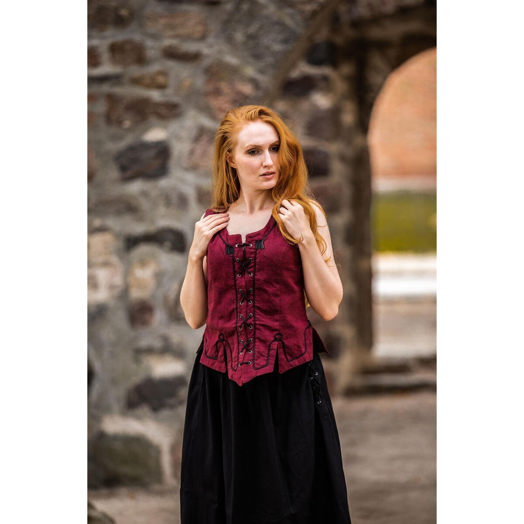 Immagine del prodotto Gilet corsetto medievale Selma rosso