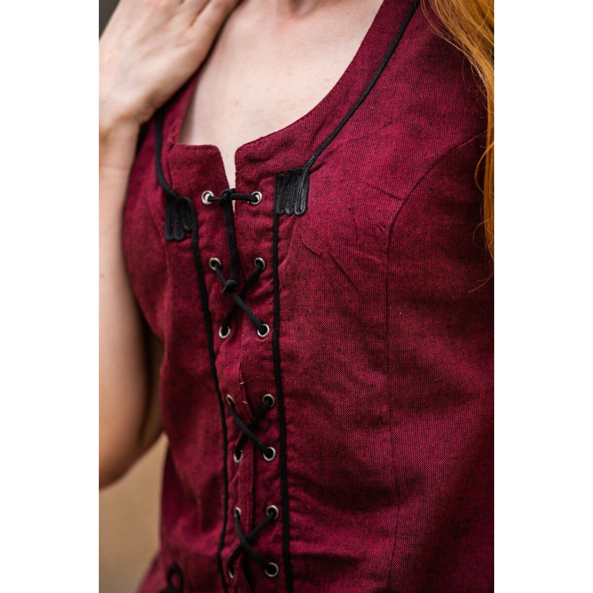 Immagine del prodotto Gilet corsetto medievale Selma rosso