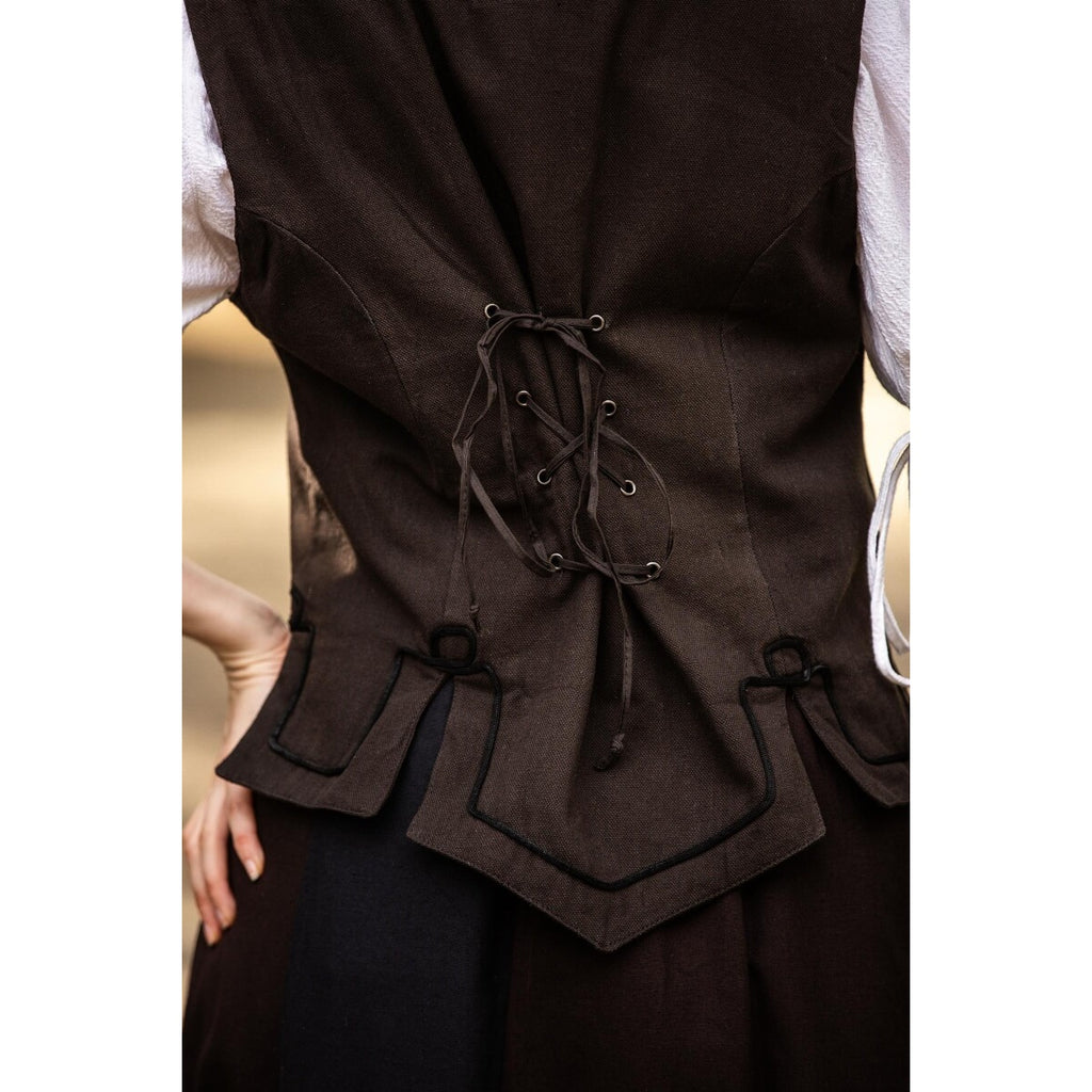 Product image Medieval Bodice Vest Selma dark brown