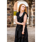 Immagine del prodotto Gilet corsetto medievale in velluto Adrienne nero