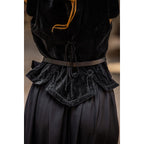 Immagine del prodotto Gilet corsetto medievale in velluto Adrienne nero