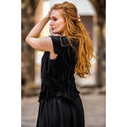 Immagine del prodotto Gilet corsetto medievale in velluto Adrienne nero