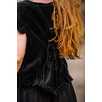 Immagine del prodotto Gilet corsetto medievale in velluto Adrienne nero