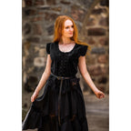 Immagine del prodotto Gilet corsetto medievale in velluto Adrienne nero