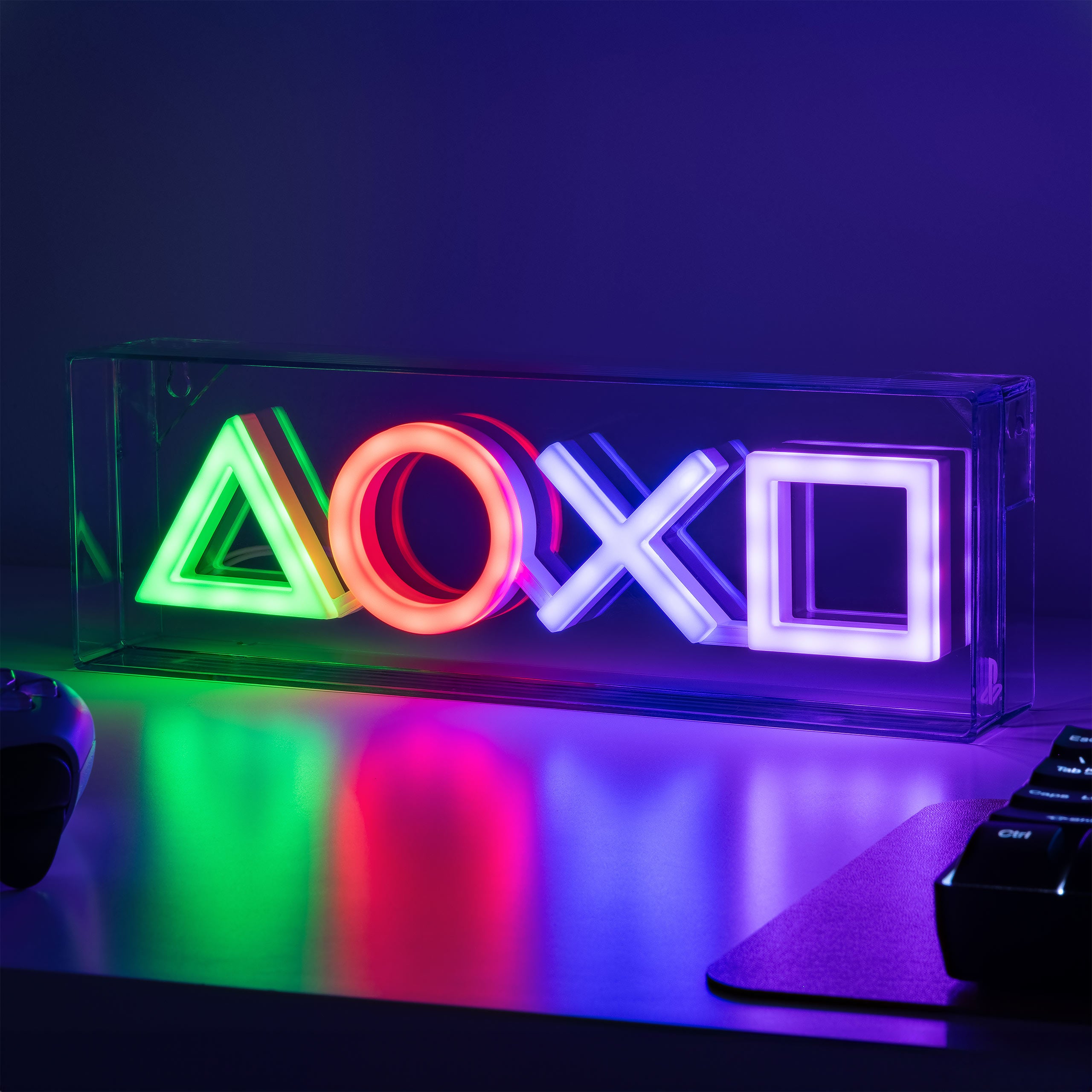 Immagine del prodotto PlayStation - Lampada da tavolo al neon simboli