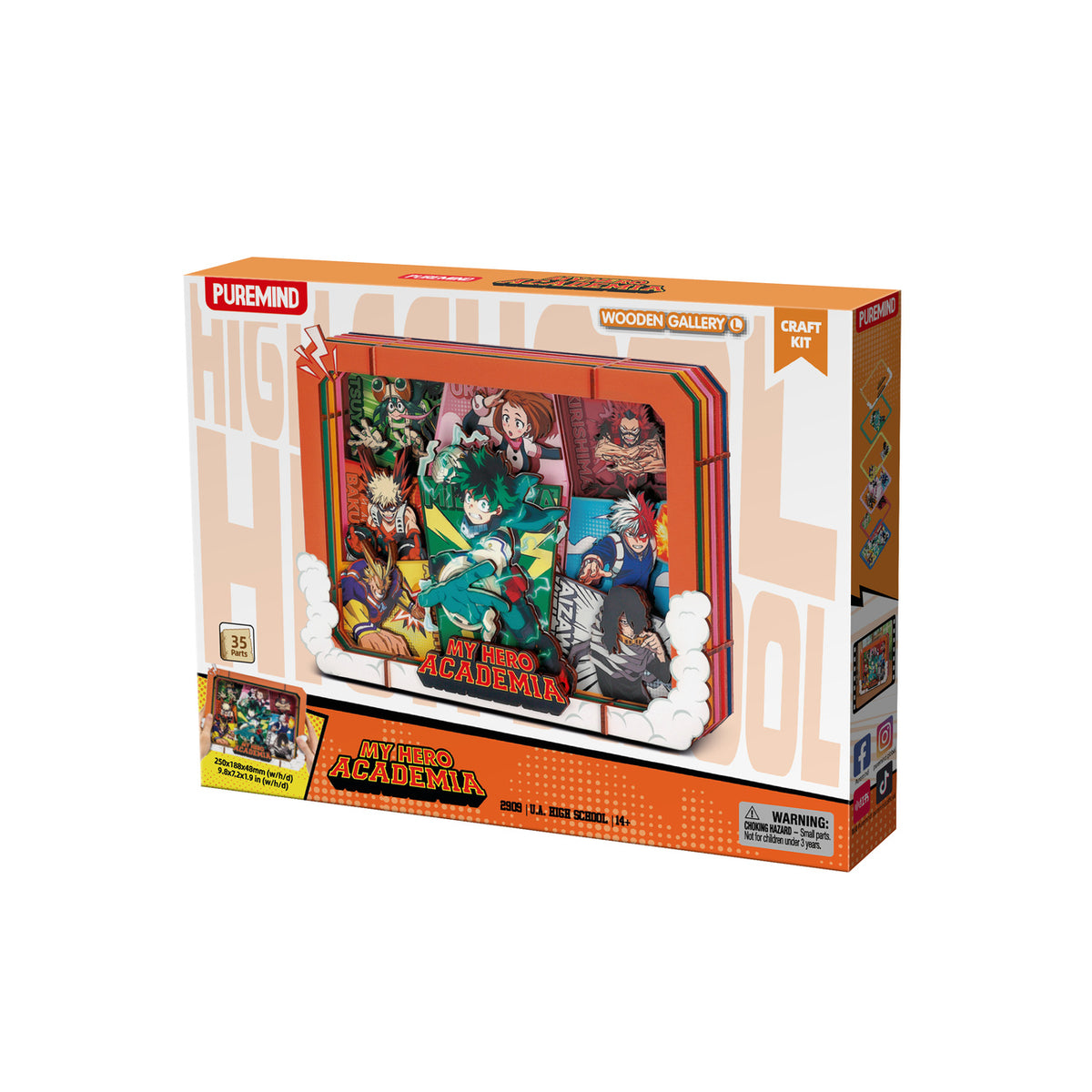 Immagine del prodotto My Hero Academia - Cornice gallery in legno High School