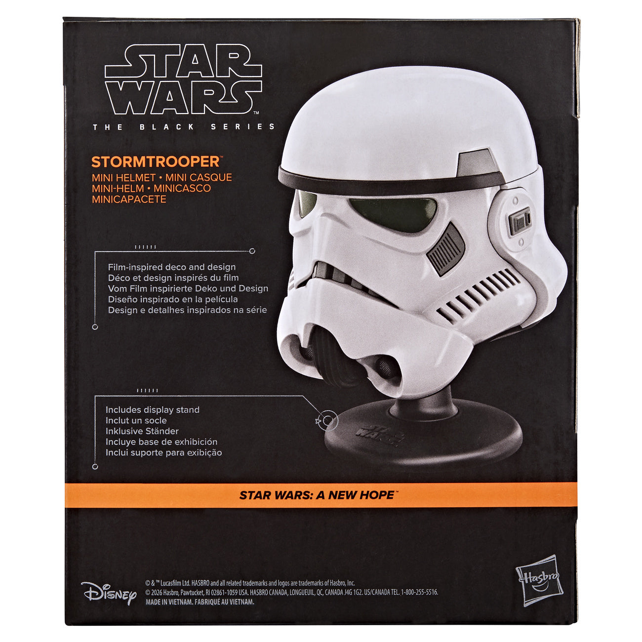 Immagine del prodotto Star Wars - Replica mini elmo Stormtrooper con base