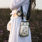 Immagine del prodotto Alice nel Paese delle Meraviglie - Borsa a tracolla floreale con portafoglio