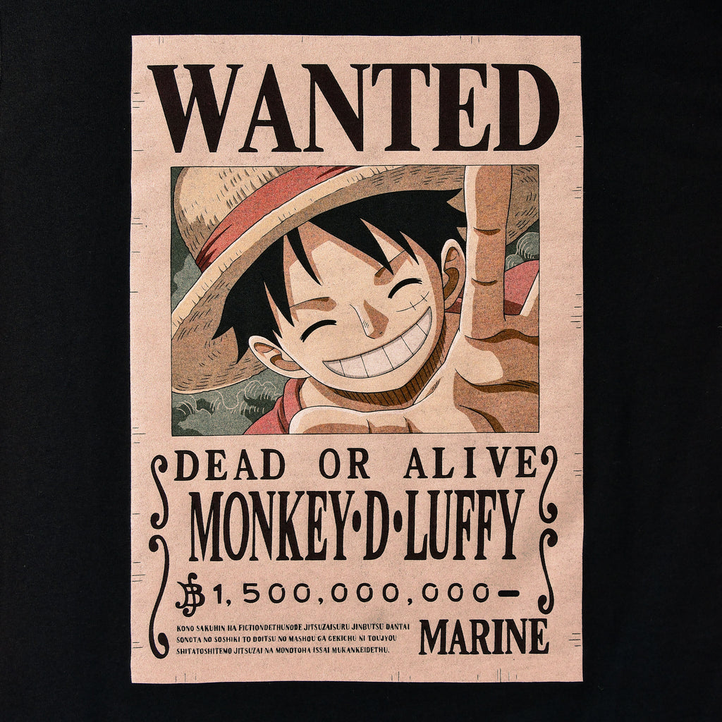Immagine del prodotto One Piece - T-shirt Luffy Wanted nera