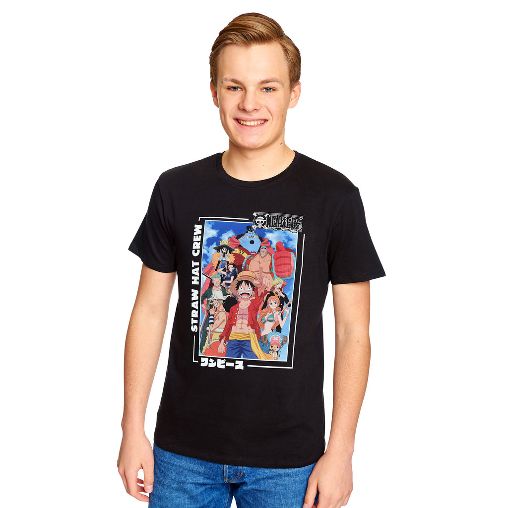 Immagine del prodotto One Piece - T-shirt ciurma di Cappello di Paglia nera