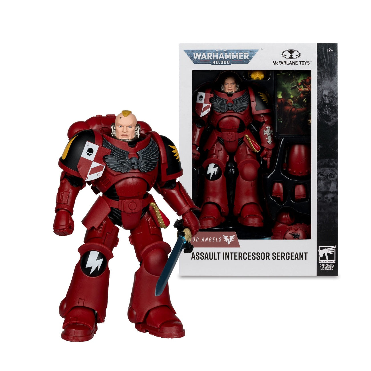 Immagine del prodotto Warhammer 40k - Sergente Assault Intercessor (Blood Angel) Action figure 18 cm