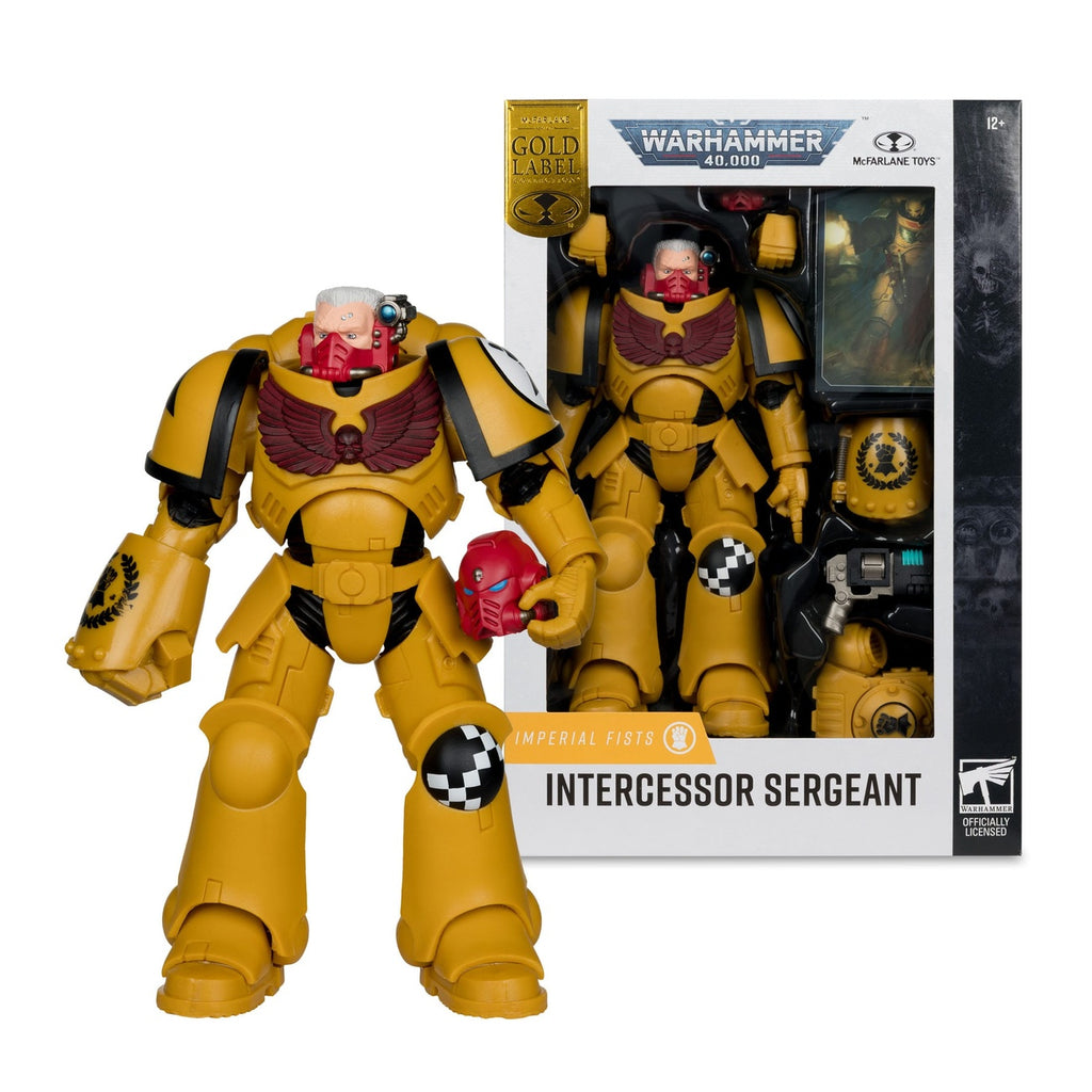 Immagine del prodotto Warhammer 40k - Intercessor Sergeant (Imperial Fist) (Gold Label) action figure 18 cm