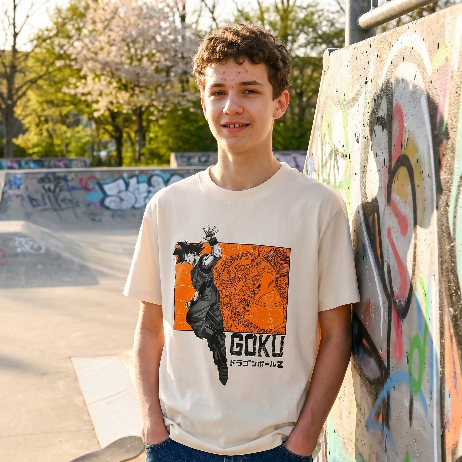 Immagine del prodotto Dragon Ball Z - T-shirt oversize Goku e Shenron