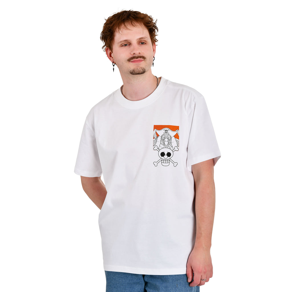 Immagine del prodotto One Piece - T-shirt oversize Buggy bianca