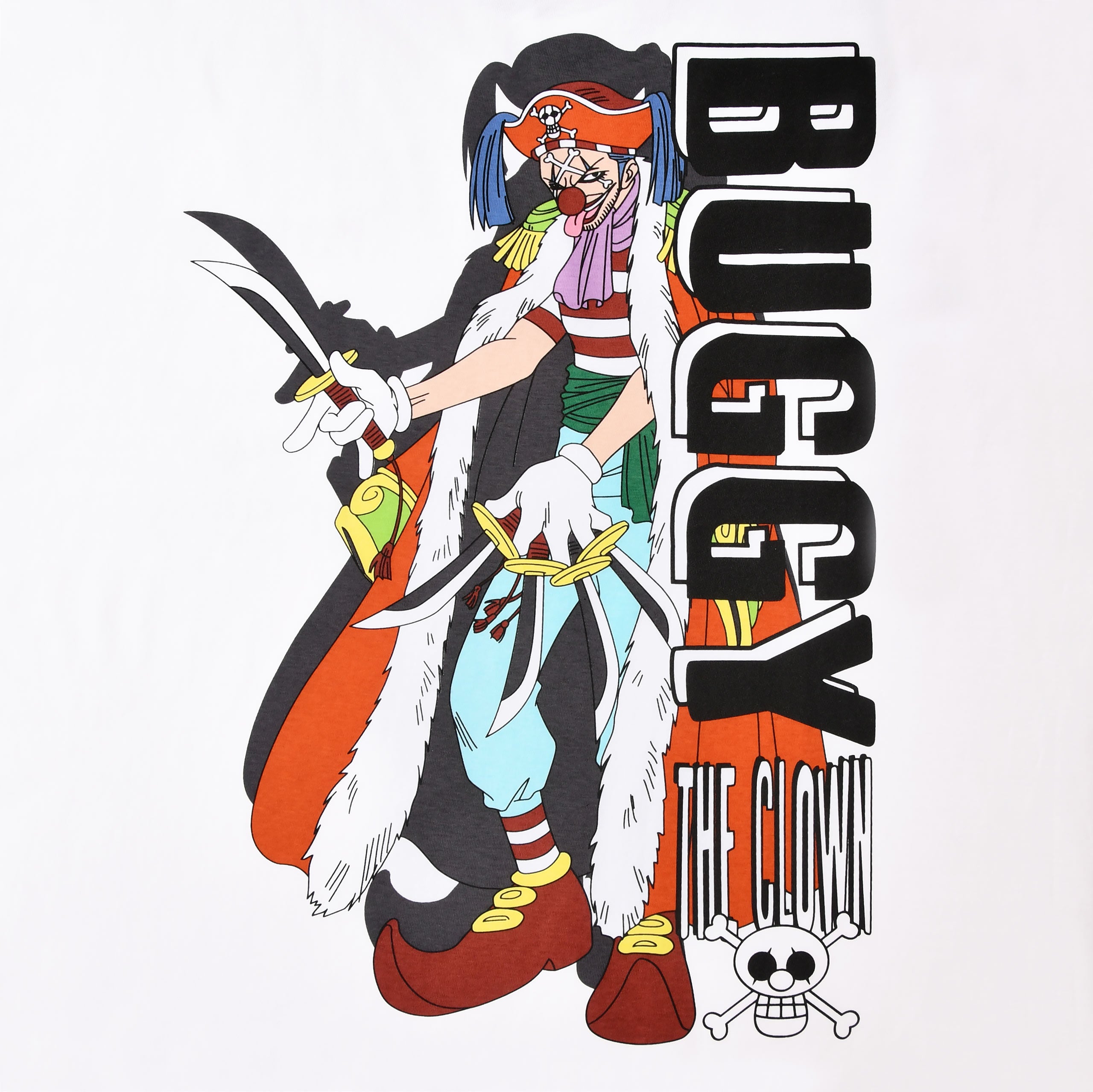 Immagine del prodotto One Piece - T-shirt oversize Buggy bianca