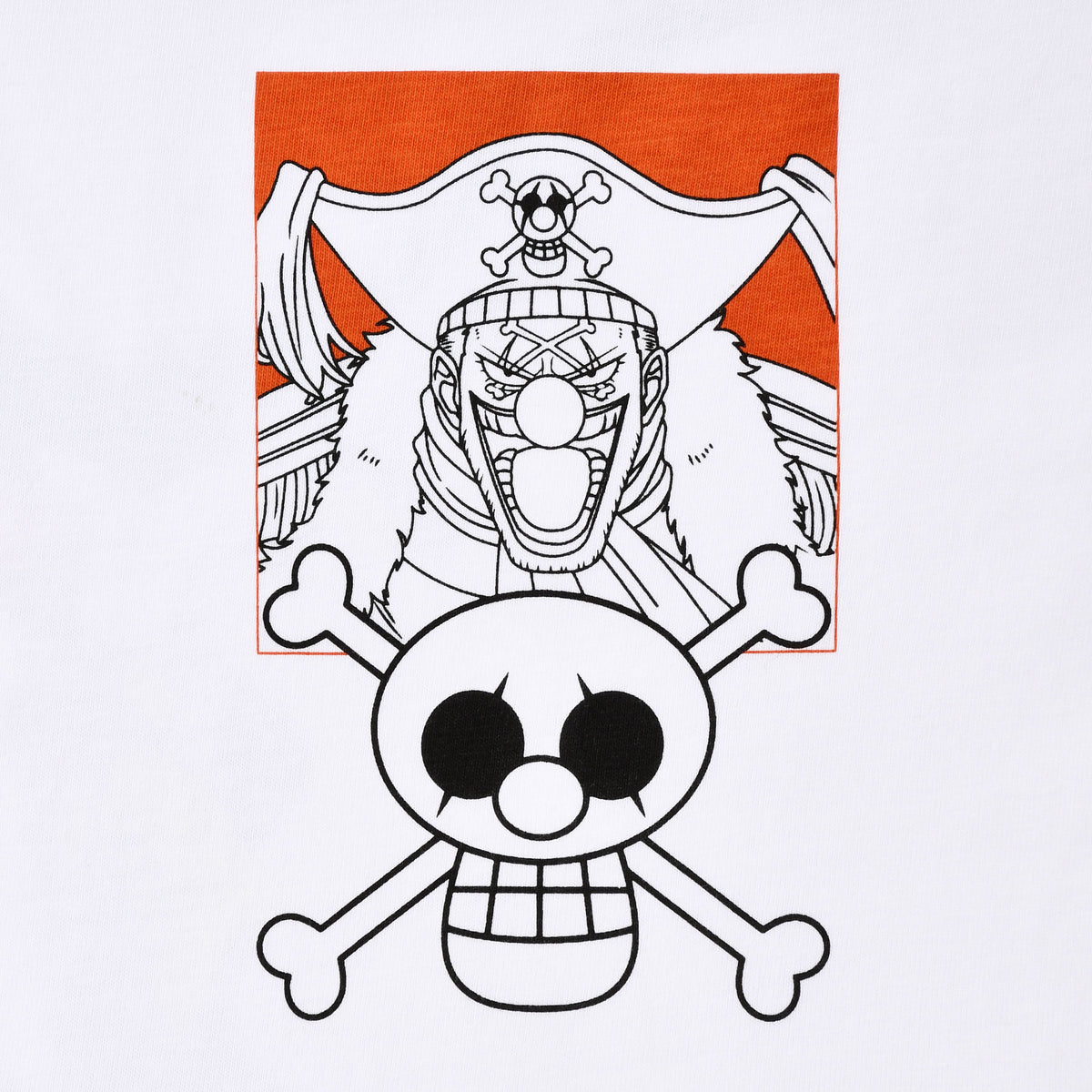 Immagine del prodotto One Piece - T-shirt oversize Buggy bianca