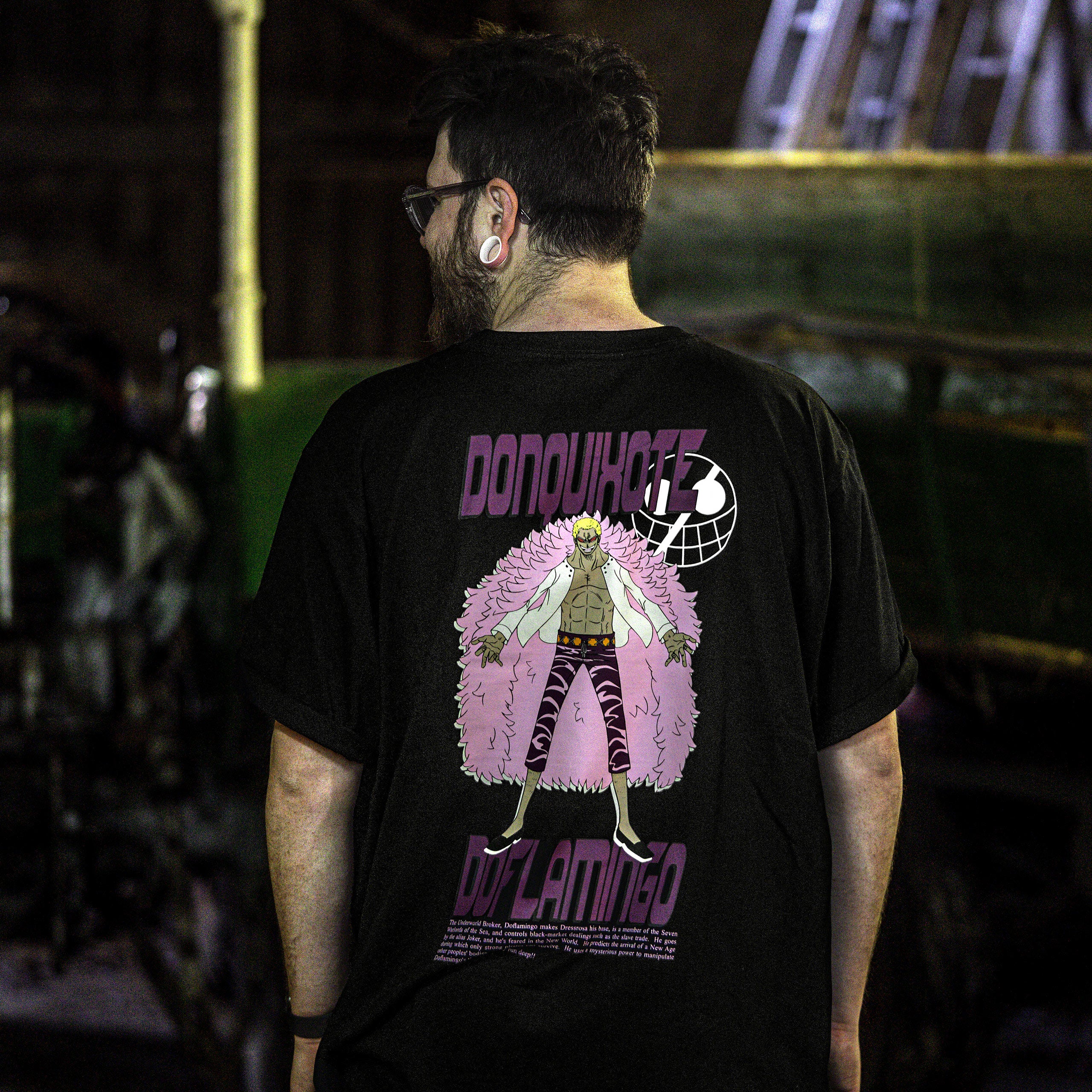Product image One Piece - Don Quixote Doflamingo Oversize T-Shirt Black