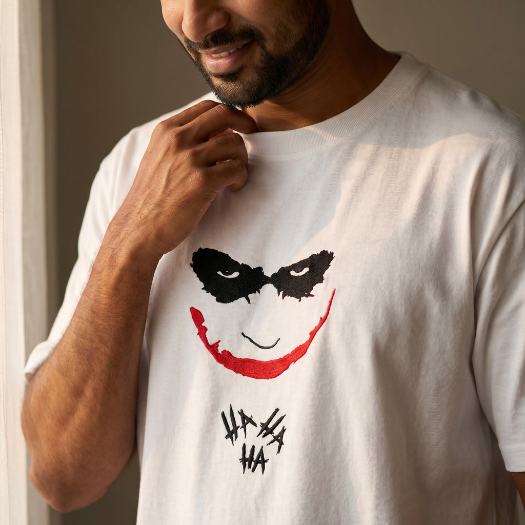Immagine del prodotto Joker - Hahaha T-shirt oversize premium bianca