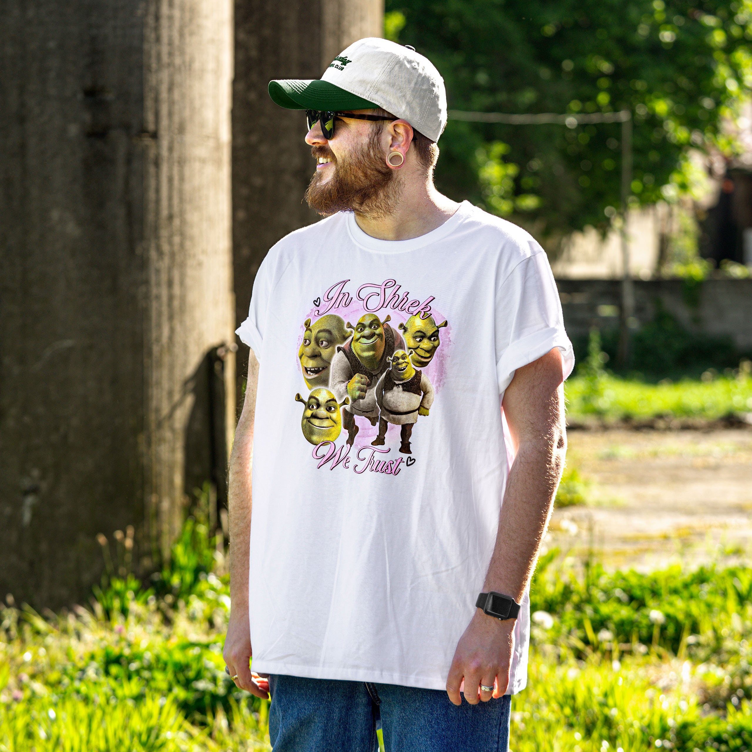 Product image Shrek - In Shrek We Trust T-Shirt white