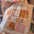 Immagine del prodotto Mom Vibes - Borsa di tela Disney bianca