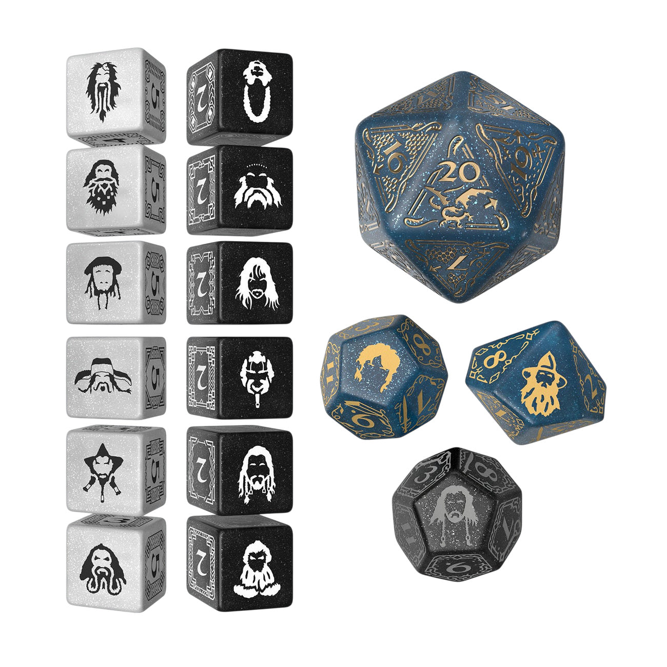 Immagine del prodotto Lo Hobbit - Set di dadi TCG Aether Vale 16 pezzi