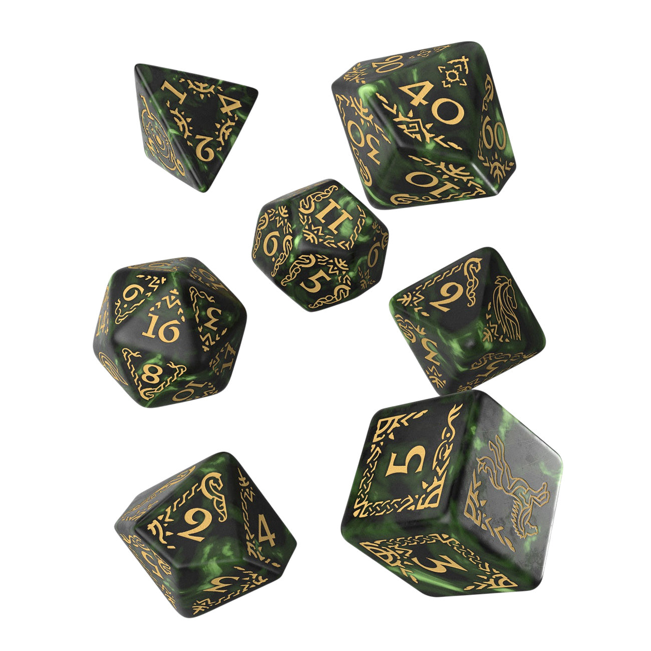Immagine del prodotto Il Signore degli Anelli - Set di dadi GDR Rohan (7 pezzi)