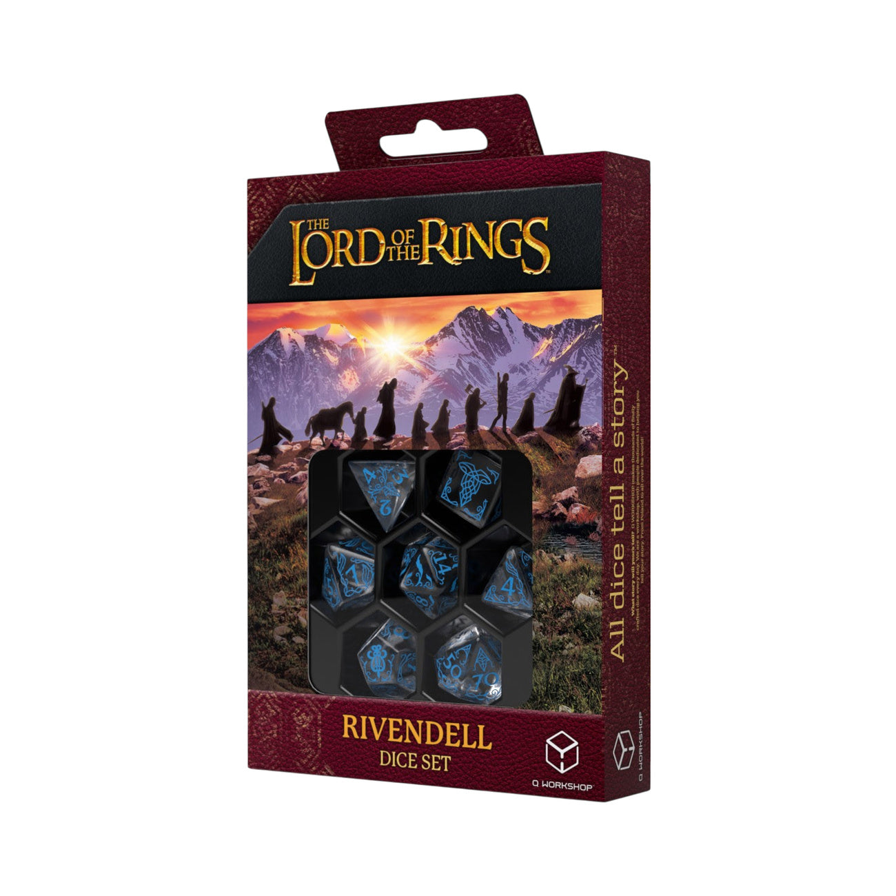 Immagine del prodotto Il Signore degli Anelli - Rivendell Water Set di dadi GdR 7 pezzi