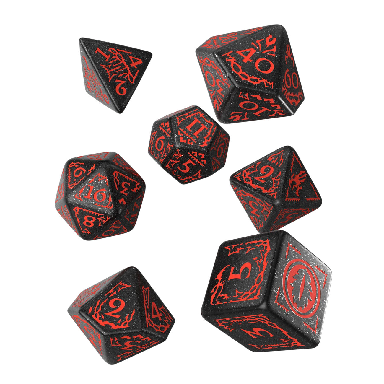 Immagine del prodotto Il Signore degli Anelli - Set di dadi GDR Mordor (7 pezzi)