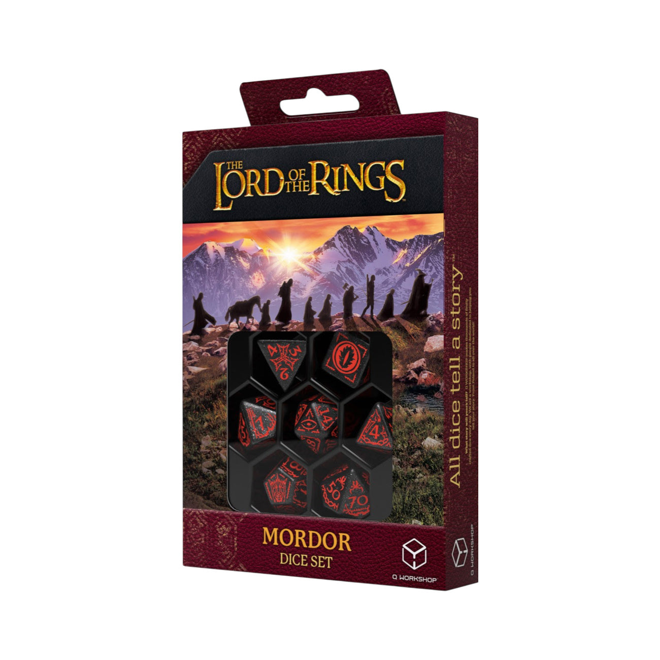 Immagine del prodotto Il Signore degli Anelli - Set di dadi GDR Mordor (7 pezzi)