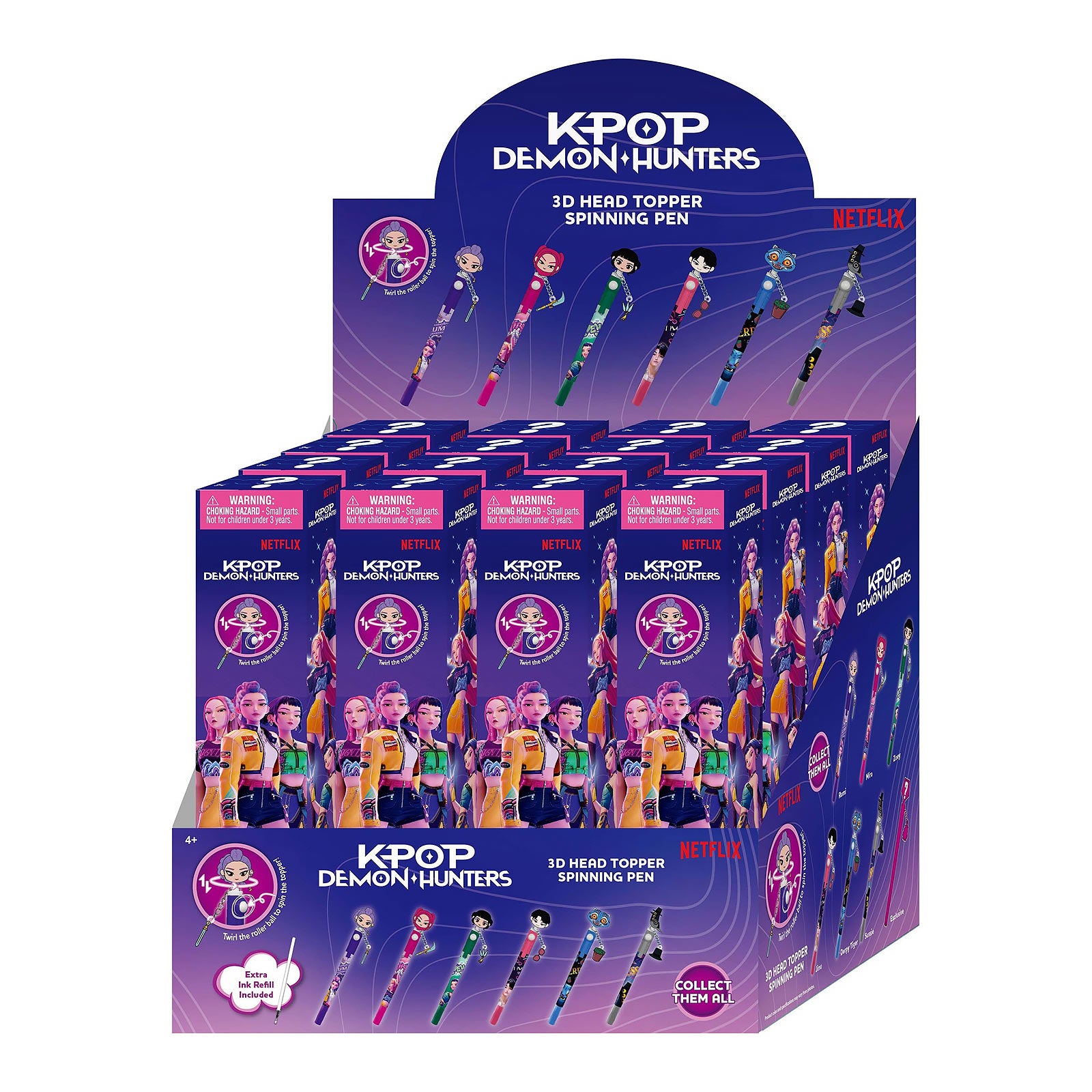 Immagine del prodotto KPop Demon Hunters - Penne 3D personaggi a sorpresa espositore da 16 E1096251
