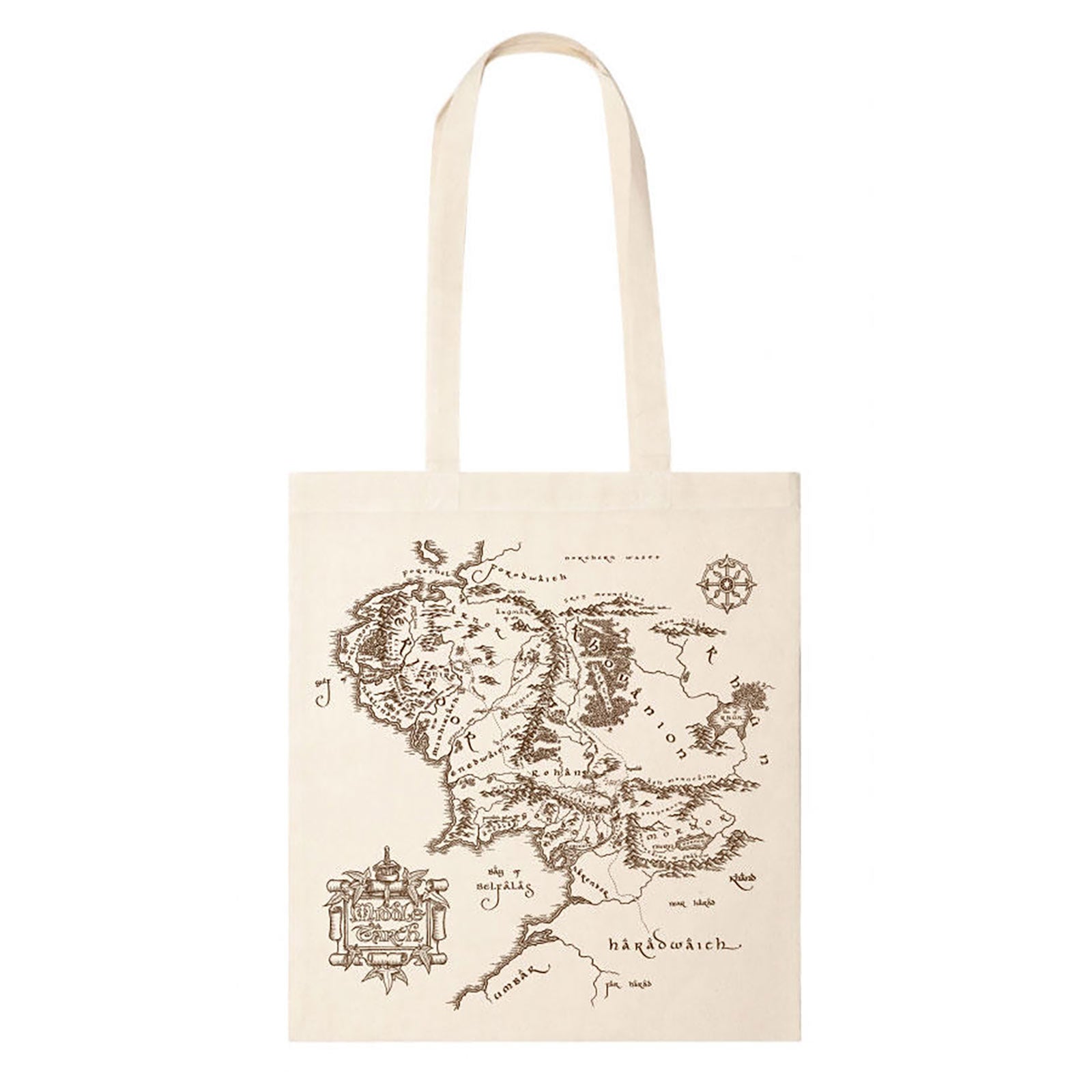 Immagine del prodotto Mappa della Terra di Mezzo Tote bag - Il Signore degli Anelli