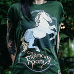 Immagine del prodotto Il Signore degli Anelli - T-shirt verde logo Il Puledro Impennato