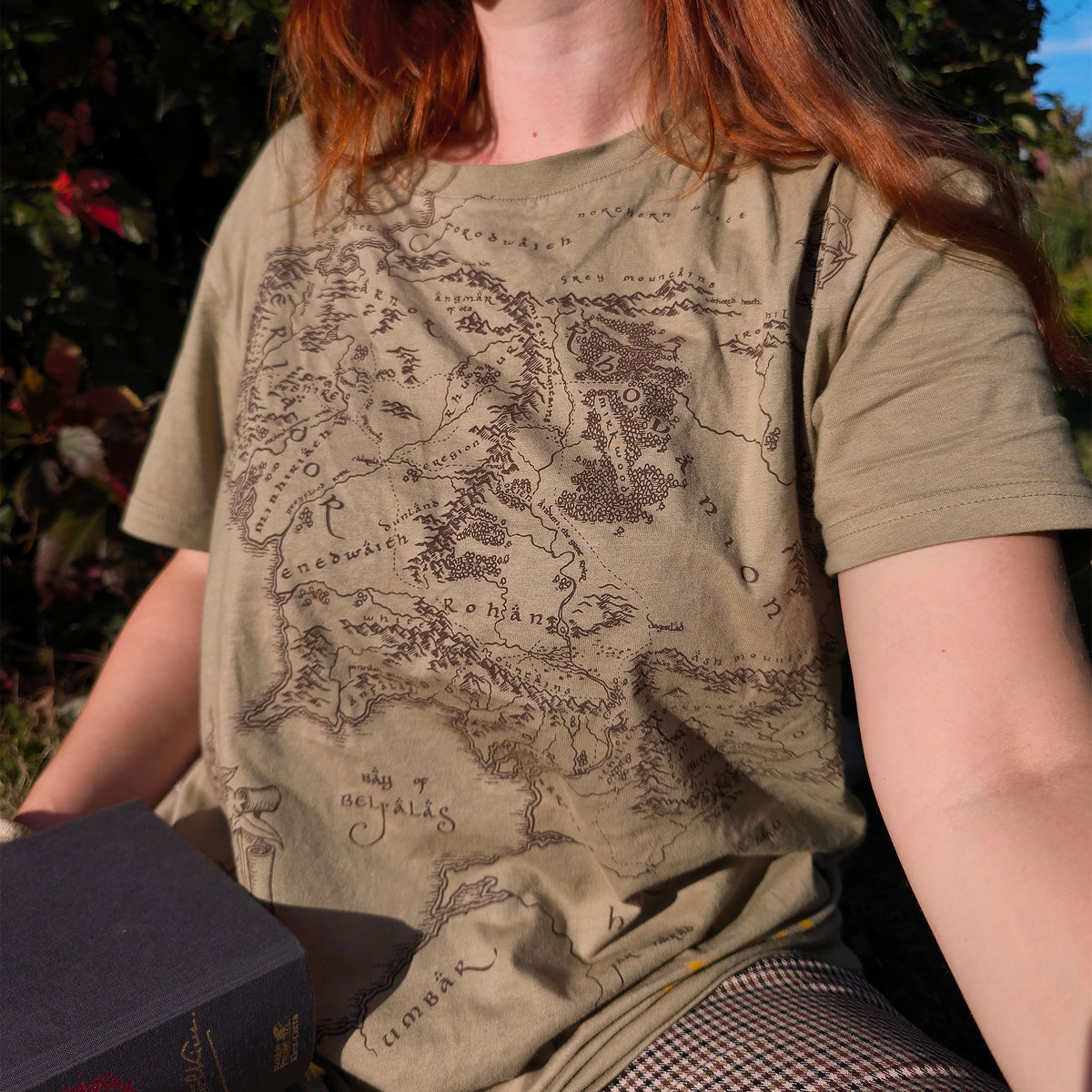 Immagine del prodotto Il Signore degli Anelli - T-shirt mappa della Terra di Mezzo marrone