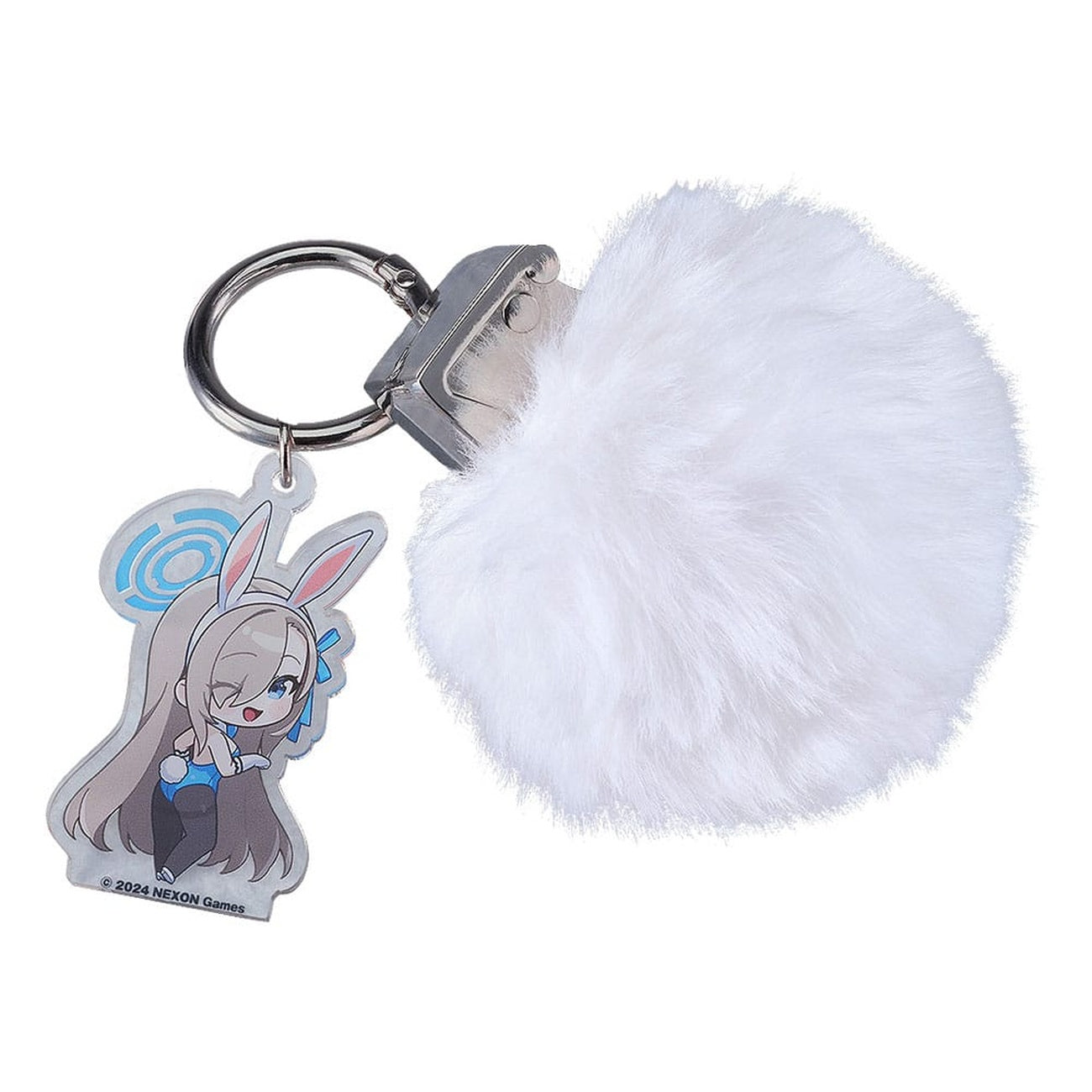 Immagine del prodotto Blue Archive - Portachiavi in acrilico granata Rabbit Tail di Asuna