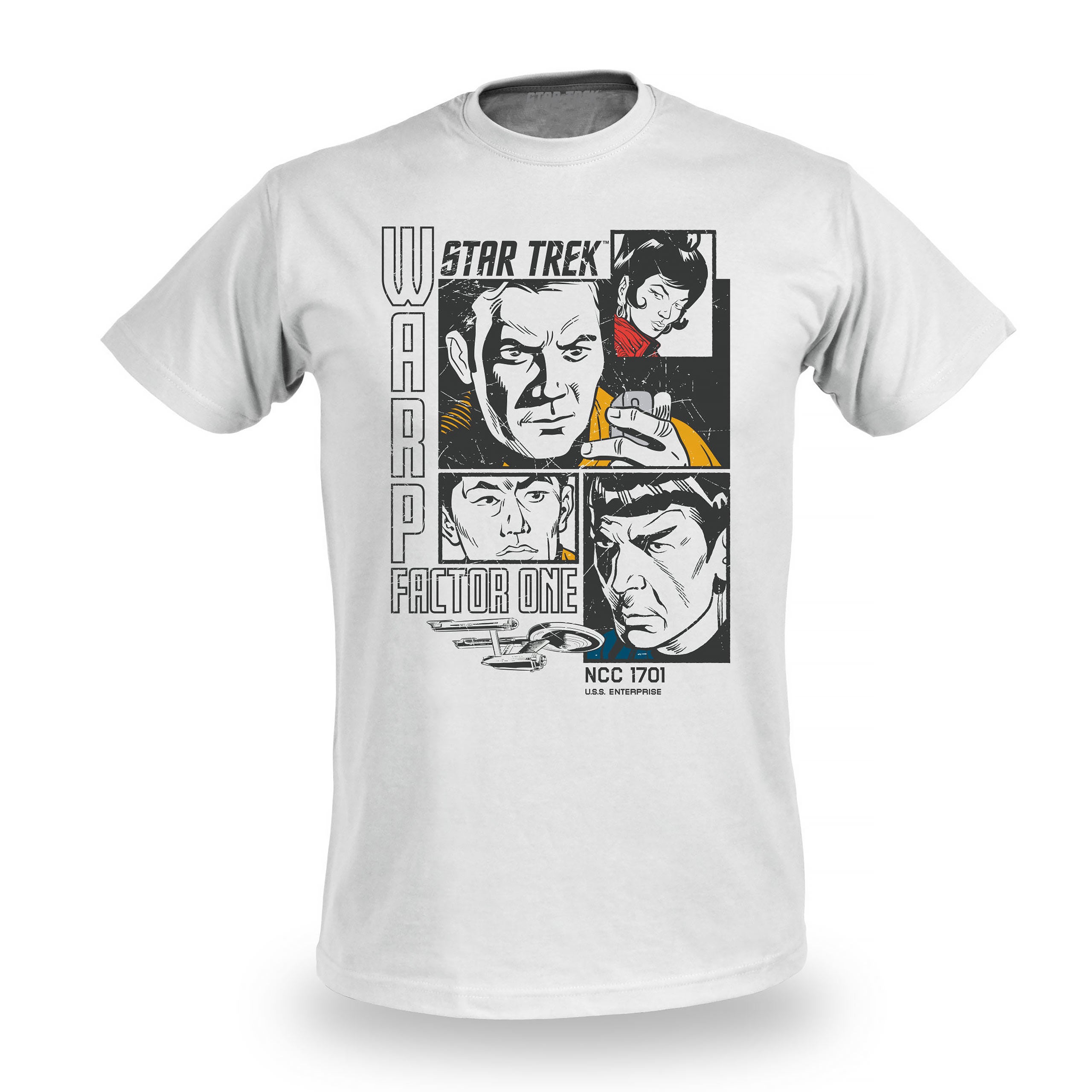 Immagine del prodotto Star Trek - T-Shirt retrò Warp 1 bianca