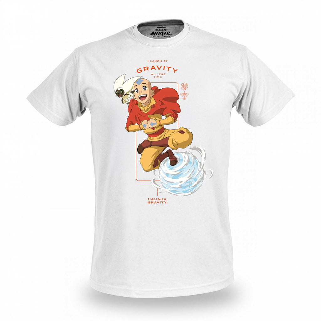 Immagine del prodotto Avatar – T-shirt Aang Laugh at Gravity bianca