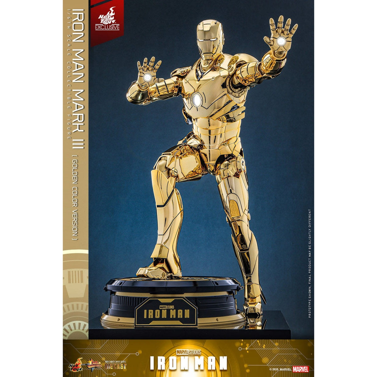 Product image Iron Man - Iron Mark III Masterpiece Action Figure 1:6 Gold Color Version Exclusive