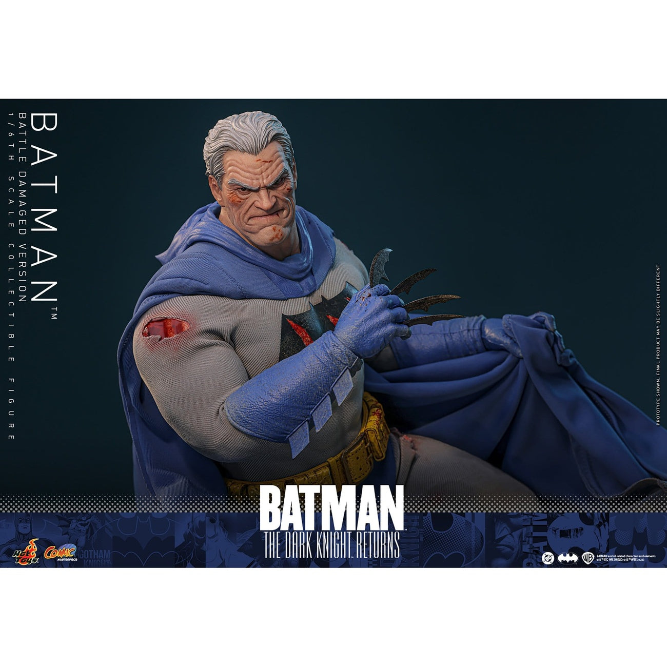 Product image Batman: The Dark Knight Returns - Batman Masterpiece Action Figure 1:6 Battle Damaged Version