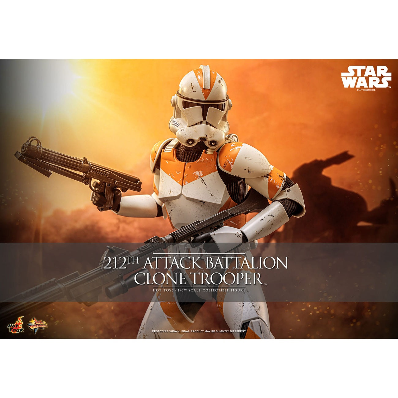 Immagine del prodotto Star Wars: The Clone Wars – Action figure Clone Trooper del 212th Attack Battalion 1:6