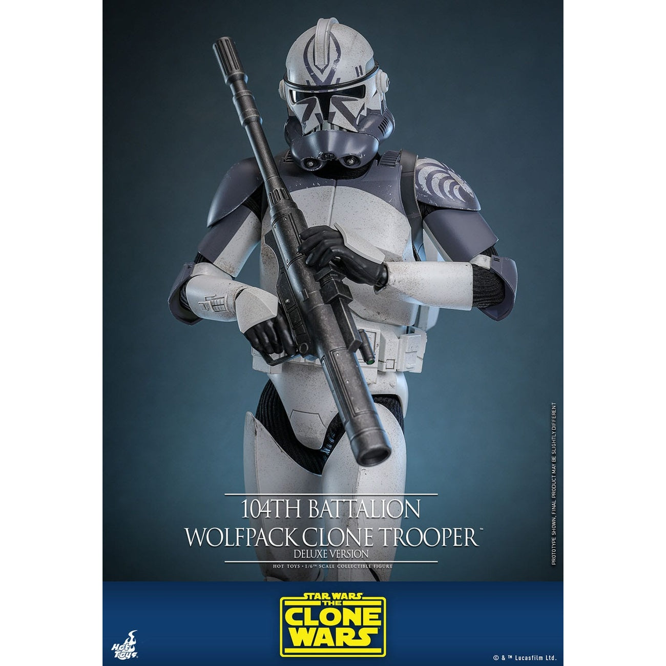 Immagine del prodotto Star Wars: The Clone Wars - Action figure Clone Trooper Wolfpack del 104º Battaglione scala 1:6