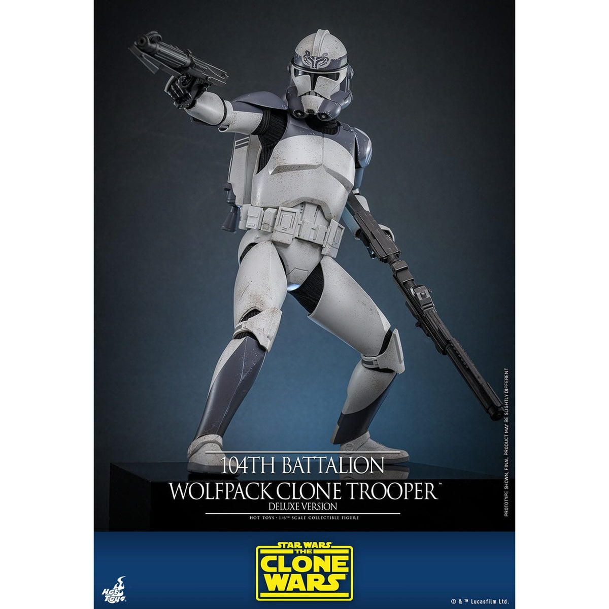 Immagine del prodotto Star Wars: The Clone Wars - Action figure Clone Trooper Wolfpack del 104º Battaglione scala 1:6
