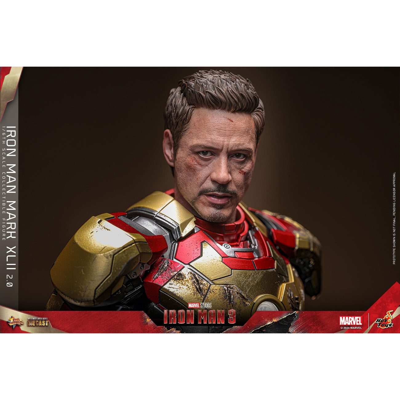 Immagine del prodotto Iron Man 3 - Action figure Diecast Masterpiece Iron Man Mark XLII 1:6 Deluxe