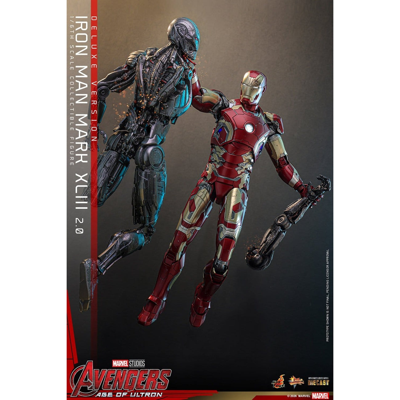 Immagine del prodotto Avengers: Age of Ultron - Iron Man Mark XLIII action figure Masterpiece 1:6 Versione Deluxe