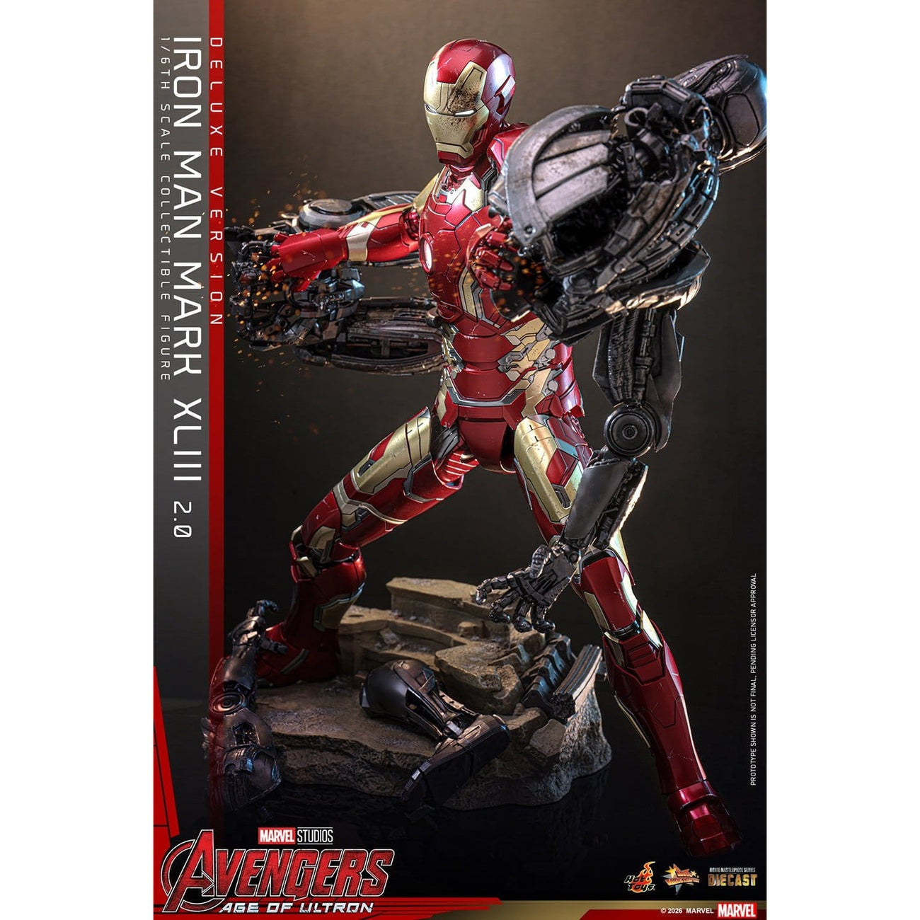 Immagine del prodotto Avengers: Age of Ultron - Iron Man Mark XLIII action figure Masterpiece 1:6 Versione Deluxe