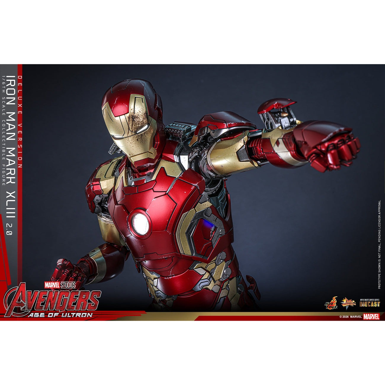 Immagine del prodotto Avengers: Age of Ultron - Iron Man Mark XLIII action figure Masterpiece 1:6 Versione Deluxe