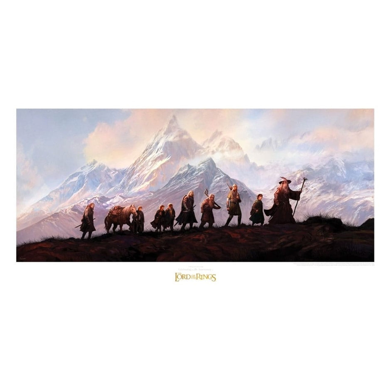 Immagine del prodotto Il Signore degli Anelli - Stampa d’arte La Compagnia 20th Anniversary