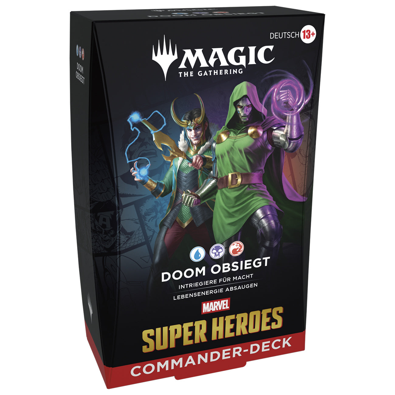 Immagine del prodotto Marvel Super Heroes Doom Trionfa Mazzo Commander versione tedesca - Magic: The Gathering