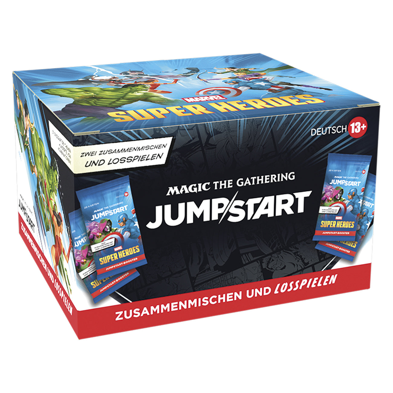 Product image Marvel Super Heroes Jumpstart Booster German Version – Magic: The Gathering Display