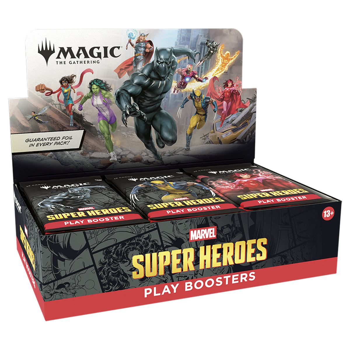 Immagine del prodotto Marvel Super Heroes Play Booster Versione inglese – Display Magic: The Gathering